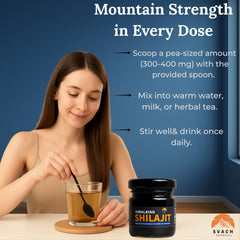 Visual highlight of 80% fulvic acid content in Shilajit Resin