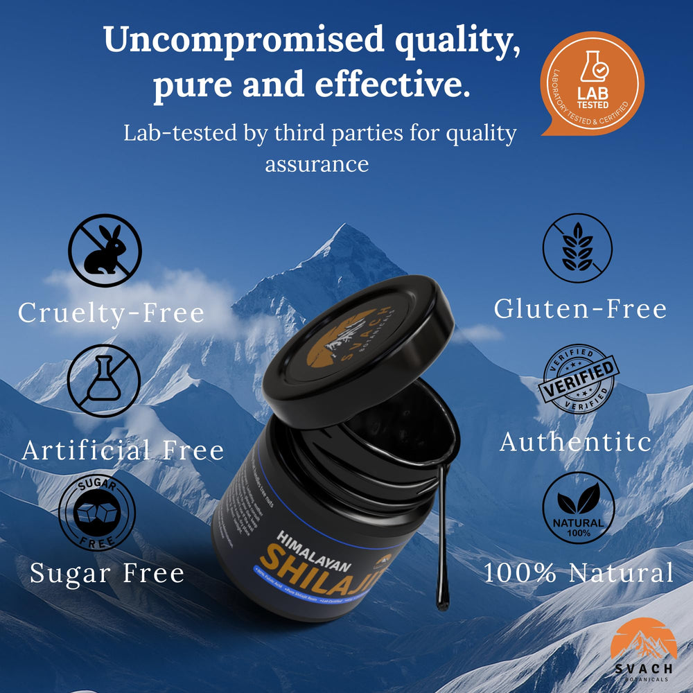 Measuring spoon included with Shilajit Resin jar