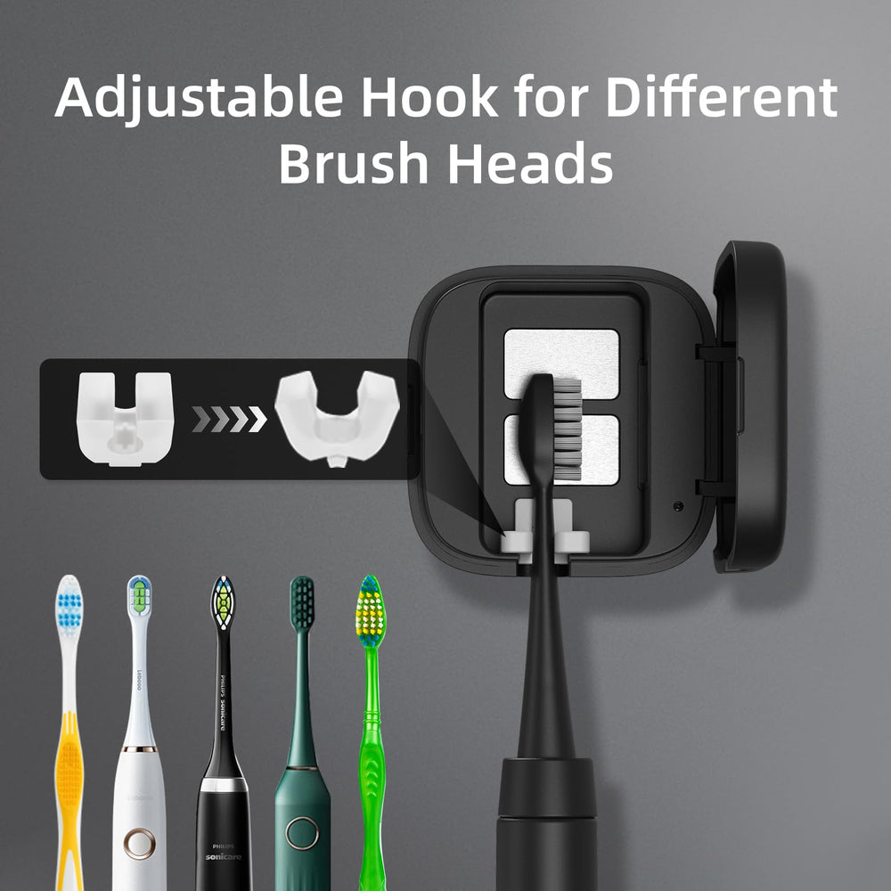 Compact travel-friendly design on a bathroom counter