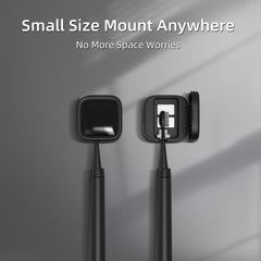 Adjustable silicone clips fitting electric and manual toothbrushes
