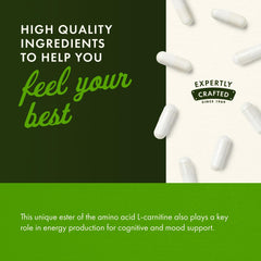 Natural formula ingredients of Acetyl-L-Carnitine supplement