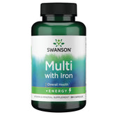 Swanson Active One Multivitamin with Iron bottle – 90 capsules