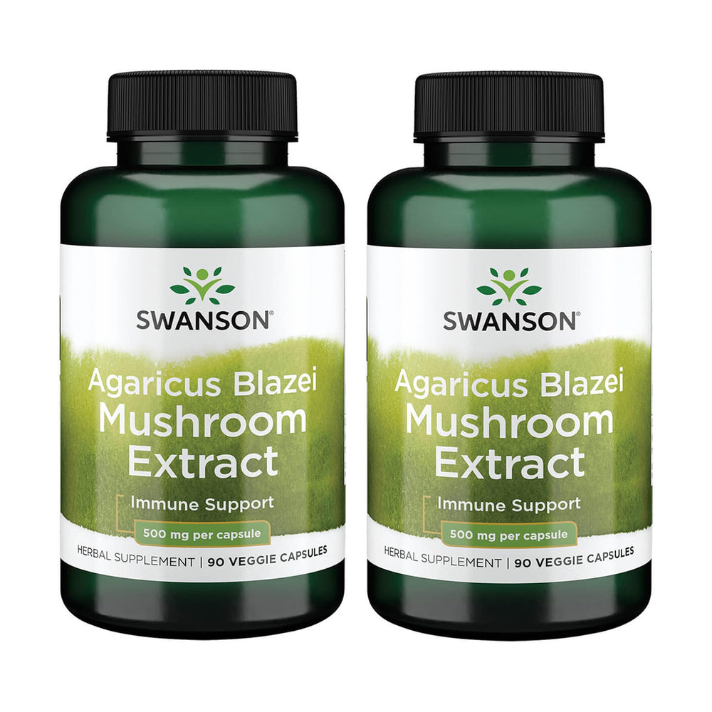 Swanson Agaricus Blazei Mushroom Extract bottle front view