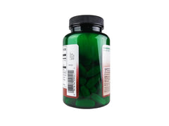 Swanson Allicin bottle with glass suggests easy daily use.