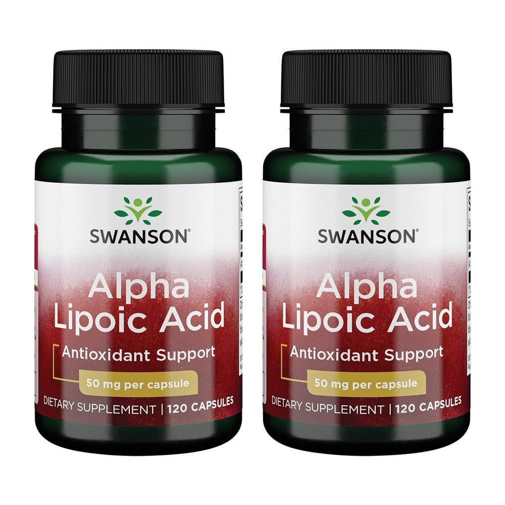 Swanson Alpha Lipoic Acid 50 mg – 120 capsules (2 pack) bottle