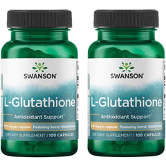 Swanson L-Glutathione 100 mg capsules in two-pack
