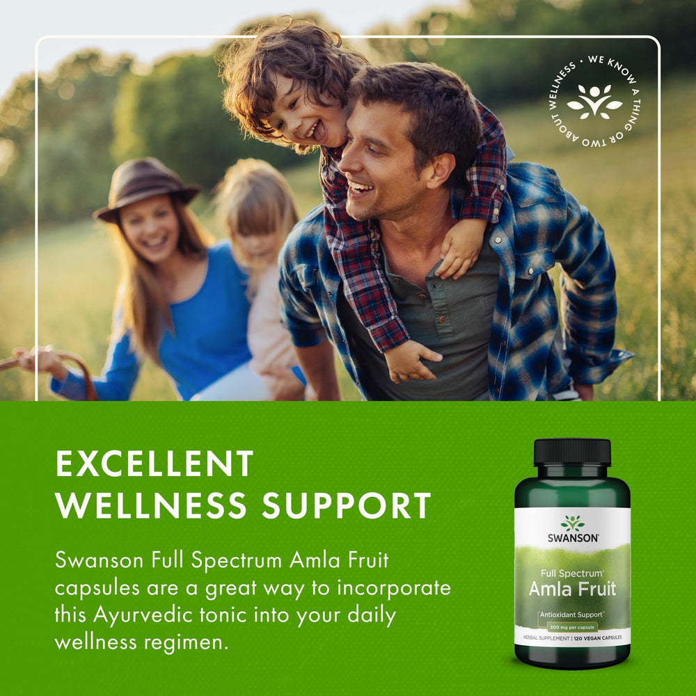 Lifestyle image showing wellness with Swanson Amla supplement