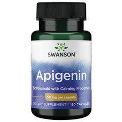 Swanson Apigenin 50mg capsules bottle front view