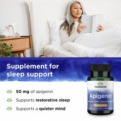 Swanson Apigenin-Bioflavonoid supplement label graphic