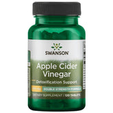 Swanson Double-Strength Apple Cider Vinegar 200 Milligrams 120 Tabs bottle front view