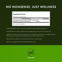 A bottle of Swanson Ashwagandha KSM-66 capsules