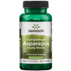 Swanson Asparagus Young Shoots 400 mg bottle - front view