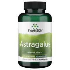Swanson Astragalus Standardized 500 mg bottle - front view