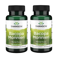 Swanson Bacopa Monnieri Bacognize 250 mg bottle front view