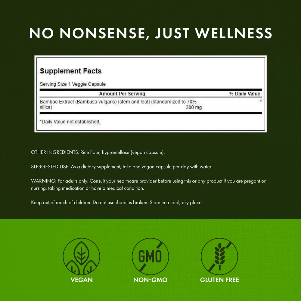 Close-up of Bamboo Extract bottle