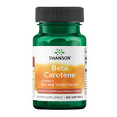 Swanson Beta-Carotene bottle label with 250 softgels