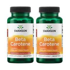 Swanson Beta-Carotene 25000 IU bottle and 300 softgels