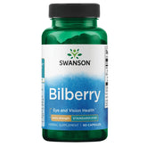 Swanson Bilberry 100 mg capsules bottle – front view