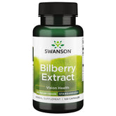 Swanson Bilberry Extract Standardized 60 mg bottle with 120 capsules
