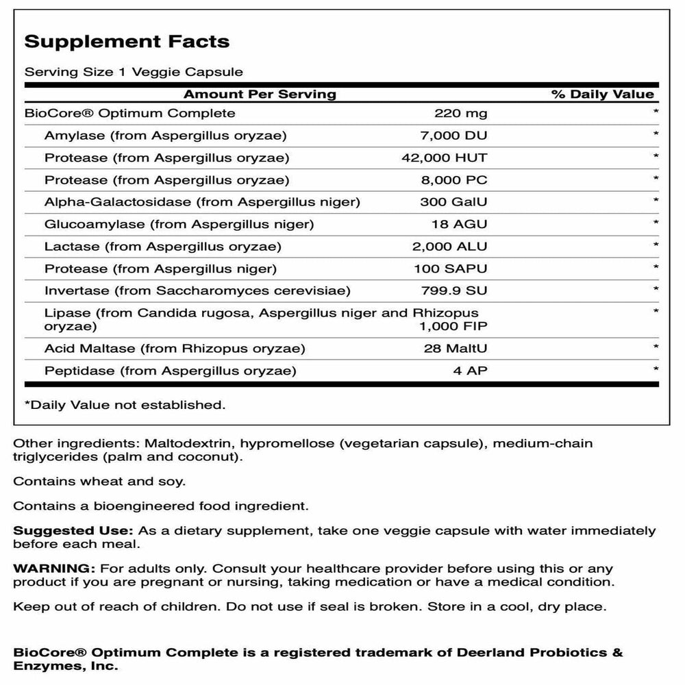 Close-up of 90 vegetarian capsules bottle label