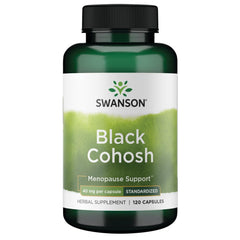 Swanson Black Cohosh Standardized 20 Milligrams bottle – 120 capsules