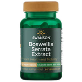 Bottle of Swanson Boswellia Serrata Extract 125 mg with 60 vegan capsules