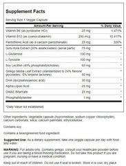 Swanson Brain Essentials bottle with capsules – label visible