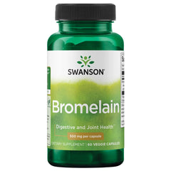 Swanson Bromelain 1200 GDU – 500 mg per capsule, 60 vegetarian capsules