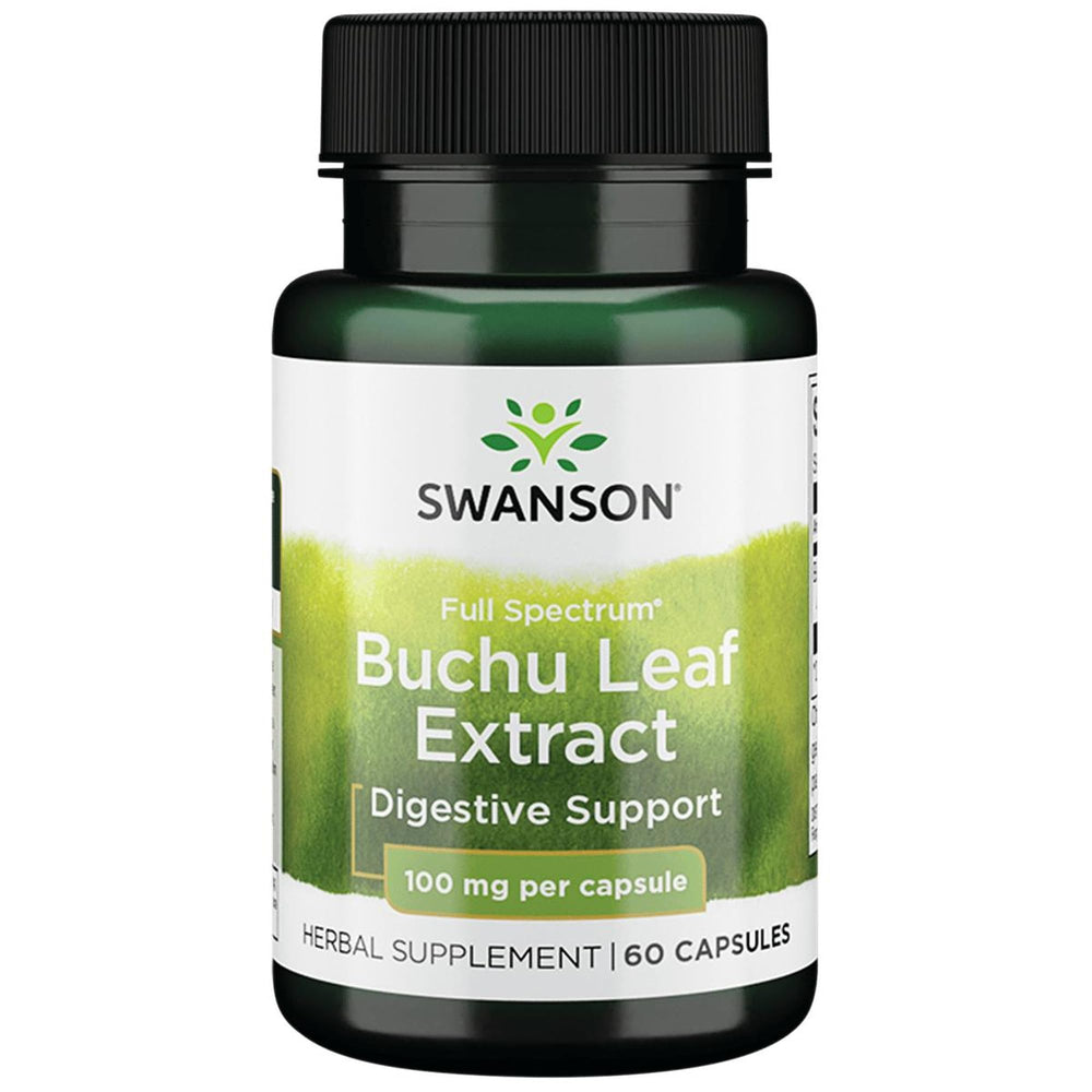 Bottle of Swanson Buchu Leaf 4:1 Extract 60 capsules