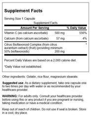 Swanson Buffered Vitamin C with Bioflavonoids 500 mg – product label and packaging view