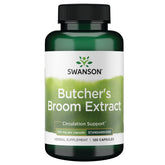 Bottle of Swanson Butcher's Broom Standardized 150 mg, 120 capsules