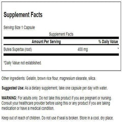 Close-up of Butea Superba root capsules