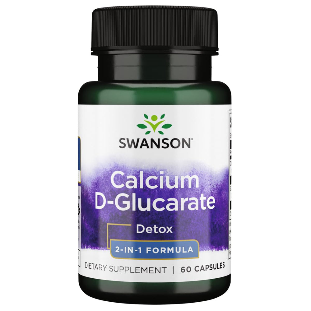 Bottle of Swanson Calcium D-Glucarate 250 mg - 60 capsules