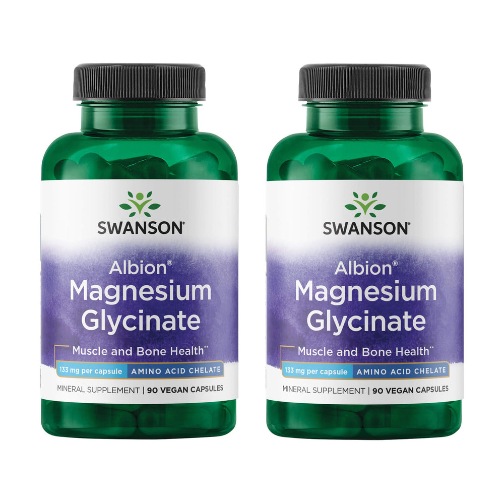 Swanson Chelated Magnesium Glycinate bottle label