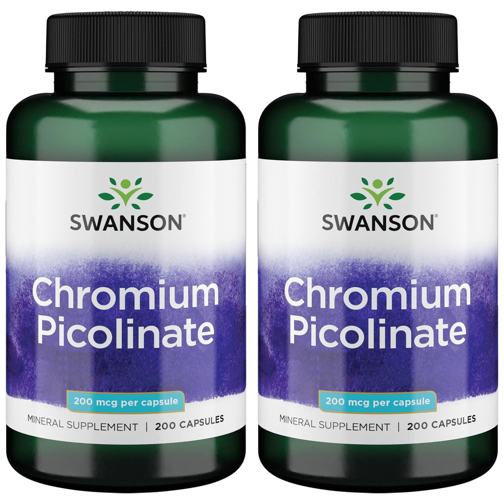 Swanson Chromium Picolinate bottle front view