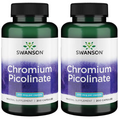 Swanson Chromium Picolinate bottle front view