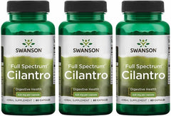 Swanson Cilantro Coriander 425 mg bottle with 60 capsules