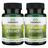 Swanson Cinnamon Extract 250mg bottle - 90 capsules - 2 pack
