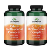 Swanson Citrus Bioflavonoids Complex bottle and capsules