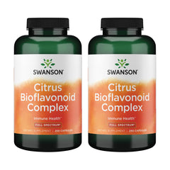 Swanson Citrus Bioflavonoids Complex bottle and capsules