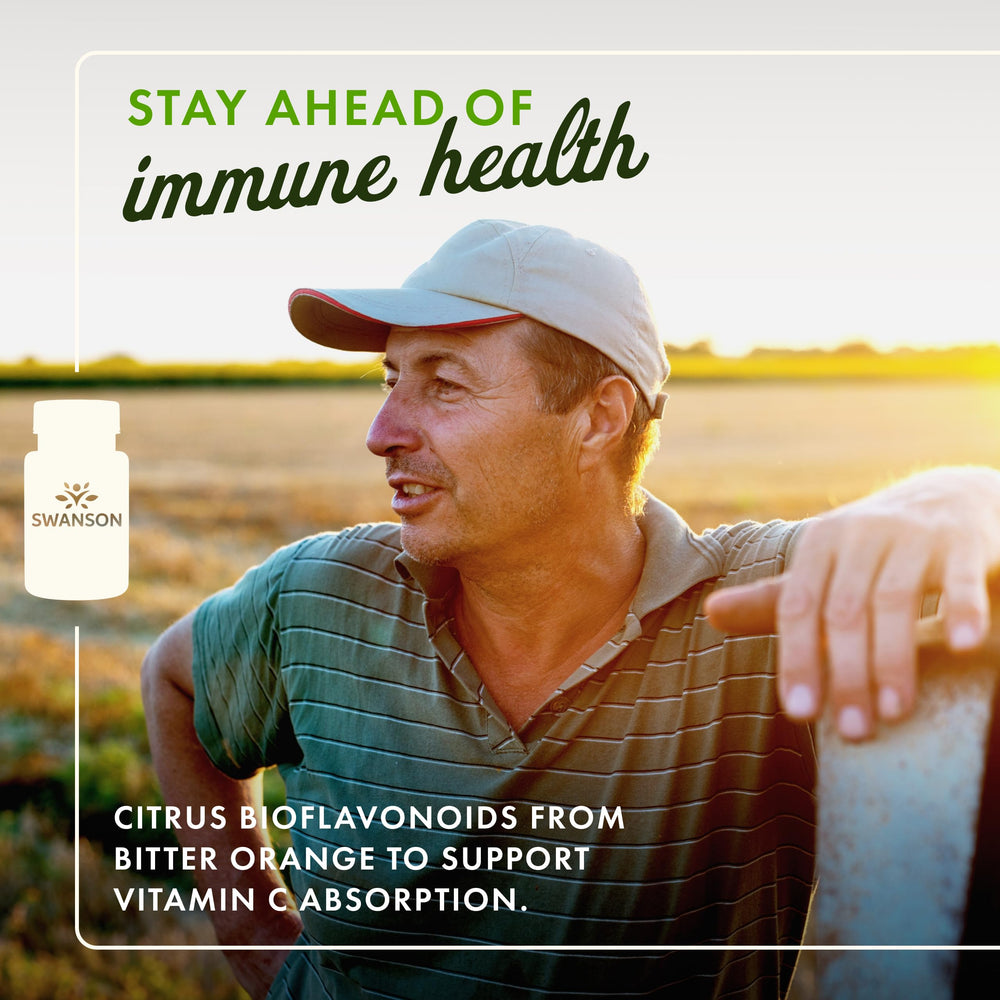 Close-up of Swanson Citrus Bioflavonoids Complex label