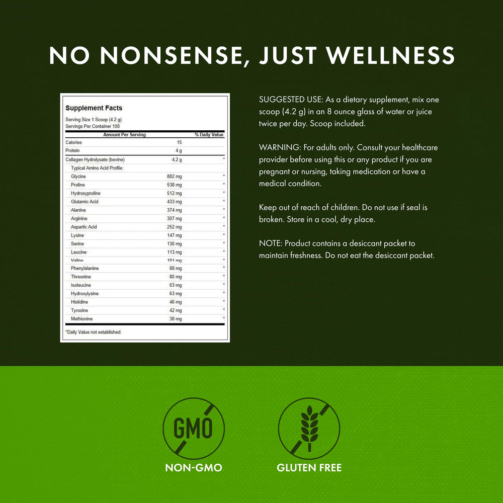 Graphic highlighting bone health and joint support from collagen