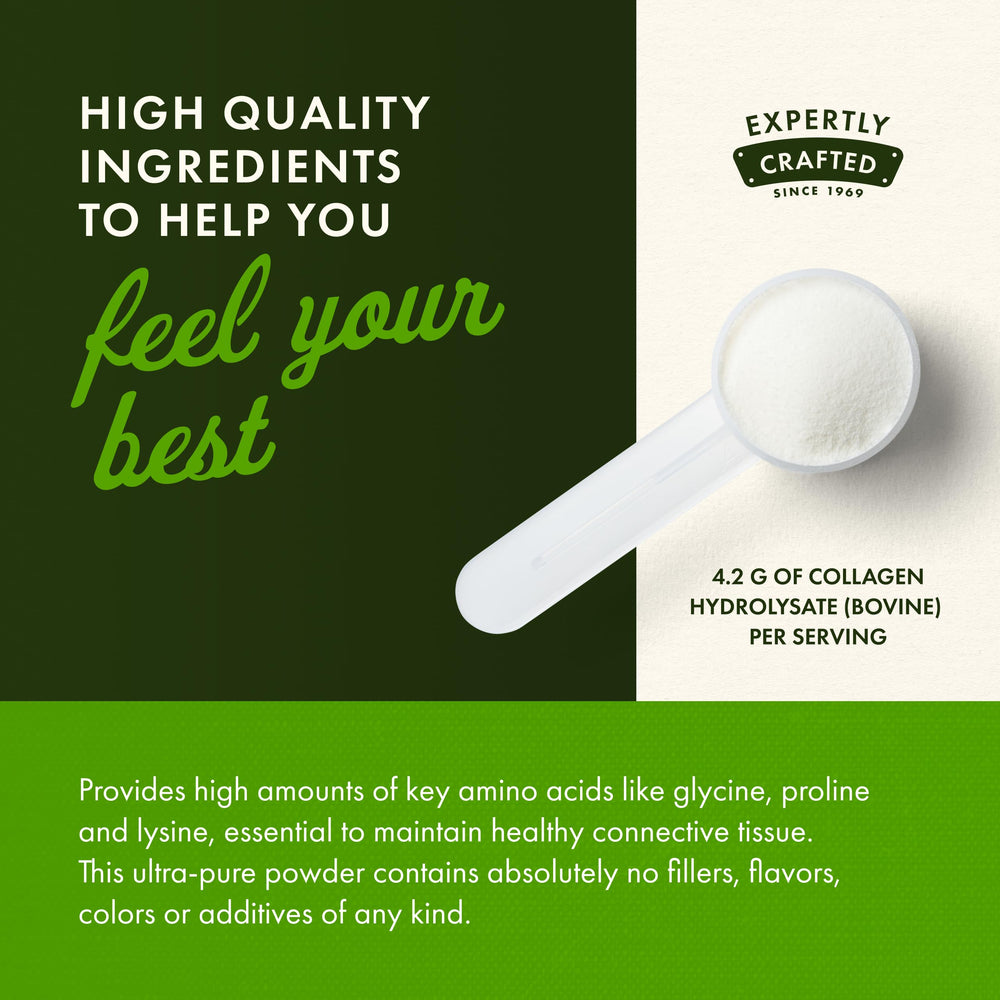 Close-up of hydrolyzed collagen peptides (high bioavailability)