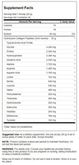 Swanson Collagen Peptides Unflavored 19.75 oz Powder packaging nutrition label