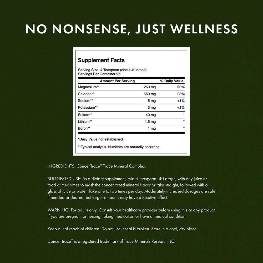 Dropper releasing trace minerals into a glass of water