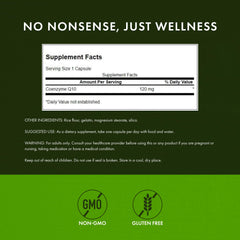 Swanson CoQ10 product label graphic