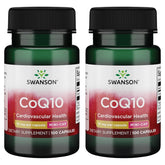 Swanson CoQ10 Mini Cap 10 mg – 100 capsules, 2-pack – front view