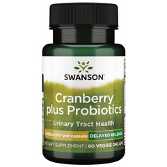 Swanson Cranberry Probiotic 5 Billion CFU 60 Veg Capsules bottle label front