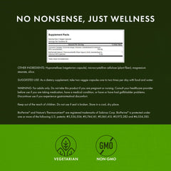 Bottle label showing Swanson Curcumin Complex with BioPerine