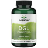 Swanson DGL Licorice chewables bottle label 385 mg 180 count